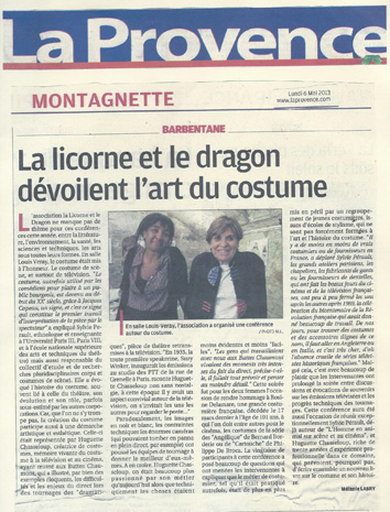 Costumes mai 2013